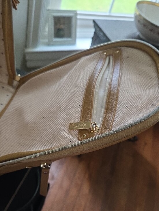 Itzy Ritzy Tan Faux Leather Diaper Bag Backpack main image 7